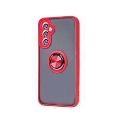 Case with Support Ring For Samsung Galaxy A34 5G Smoked Red Case with Support Ring For Samsung Galaxy A34 5G Smoked Red